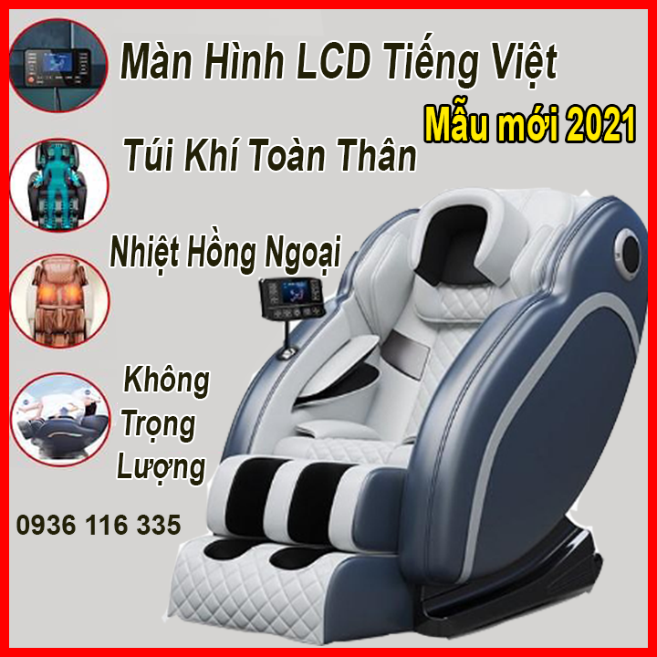 [Trả góp 0%]Ghế Mát xa toàn thân nhập khẩu bảo hành 5 năm Ghế Massage toàn thân trị liệu Máy massage tích hợp 15 chức năng màn hình cảm ứng thuận tiện khi sử dụng ghế matxa