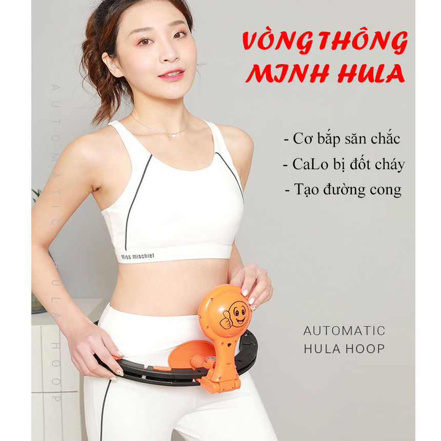Vòng Lắc Eo Massage giảm cân Hula Hoop,Vòng Lắc Bụng Giảm Eo Thông Minh Thế Hệ Mới, Eo Thon Thể Dục Có Thể Tháo Rời Vòng Lắc Eo, giảm can giảm mỡ bụng tối đa