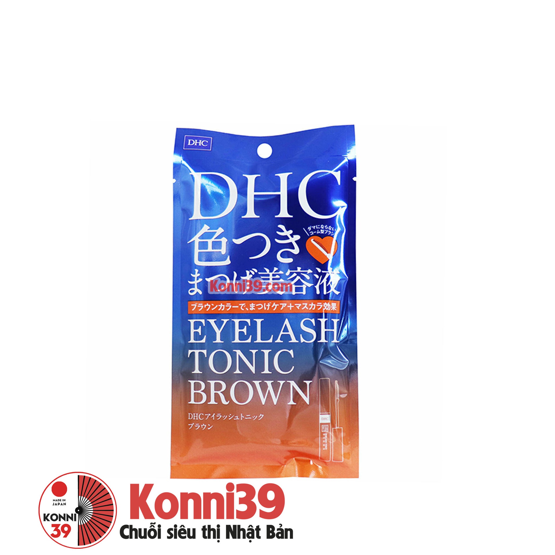 Dưỡng mi DHC Eyelash Tonic Brown dùng ban ngày 6g - màu nâu - FreeShip Max - Konni39 Sơn Hòa