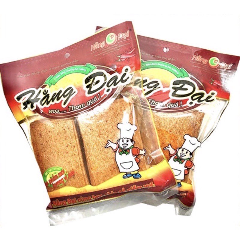 Combo 3 gói bim bim cay hương bò miếng Hằng Đại, vị cay vừa phải, mùi bò hấp dẫn.