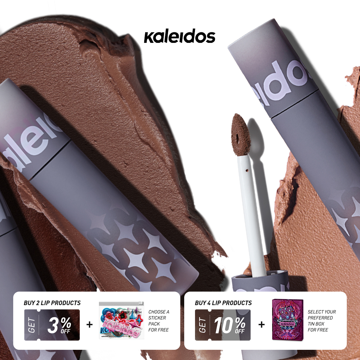 Son kem lì Kaleidos, Cloud Lab Lip Clay™ Velvety Matte Lipsticks 2.4g