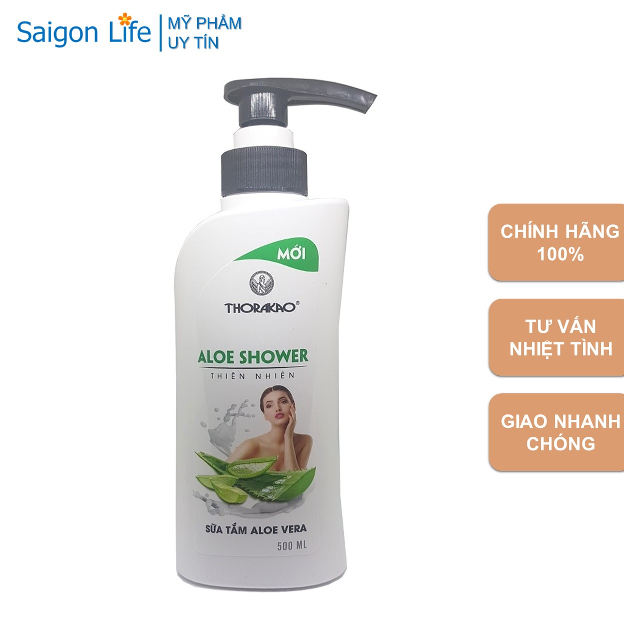 Sữa Tắm Dưỡng Ẩm Aloe Vera Thorakao 500ml