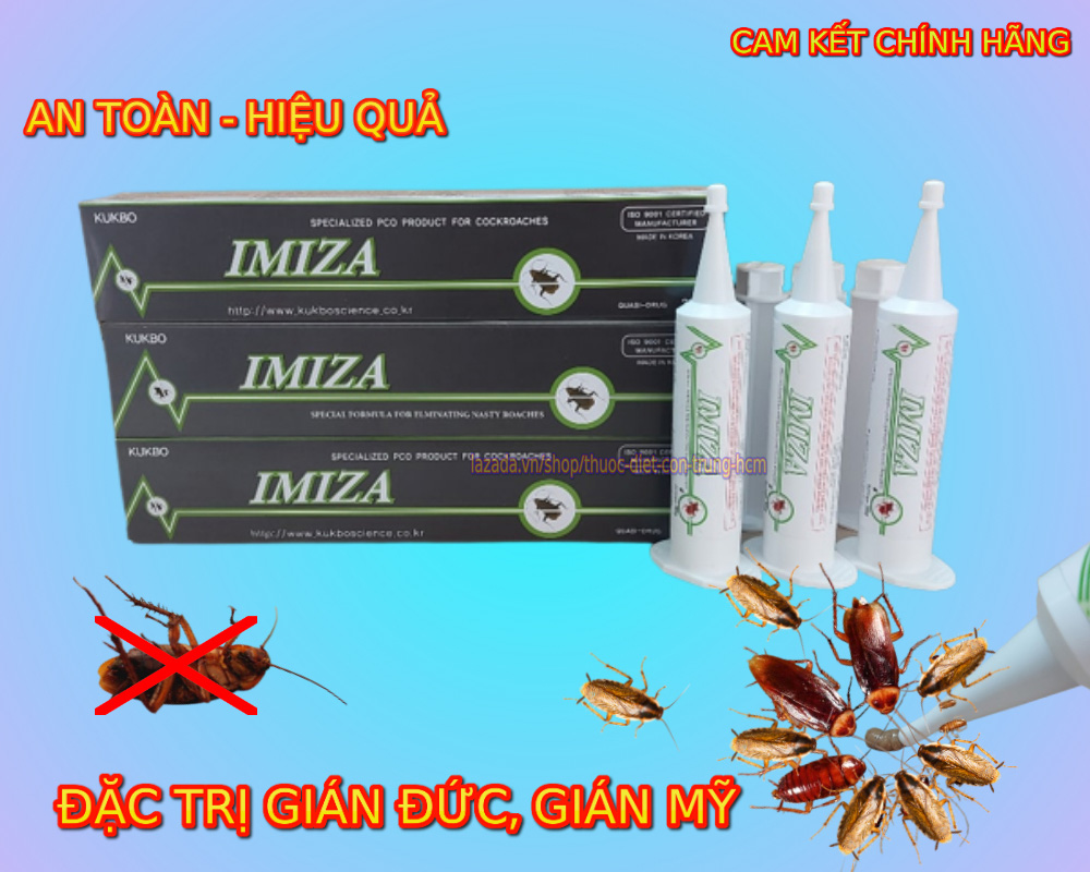 Gel diệt gián imiza 35g - chuyên diệt gián đức , gián mỹ - hàn quốc - 1 tuýp