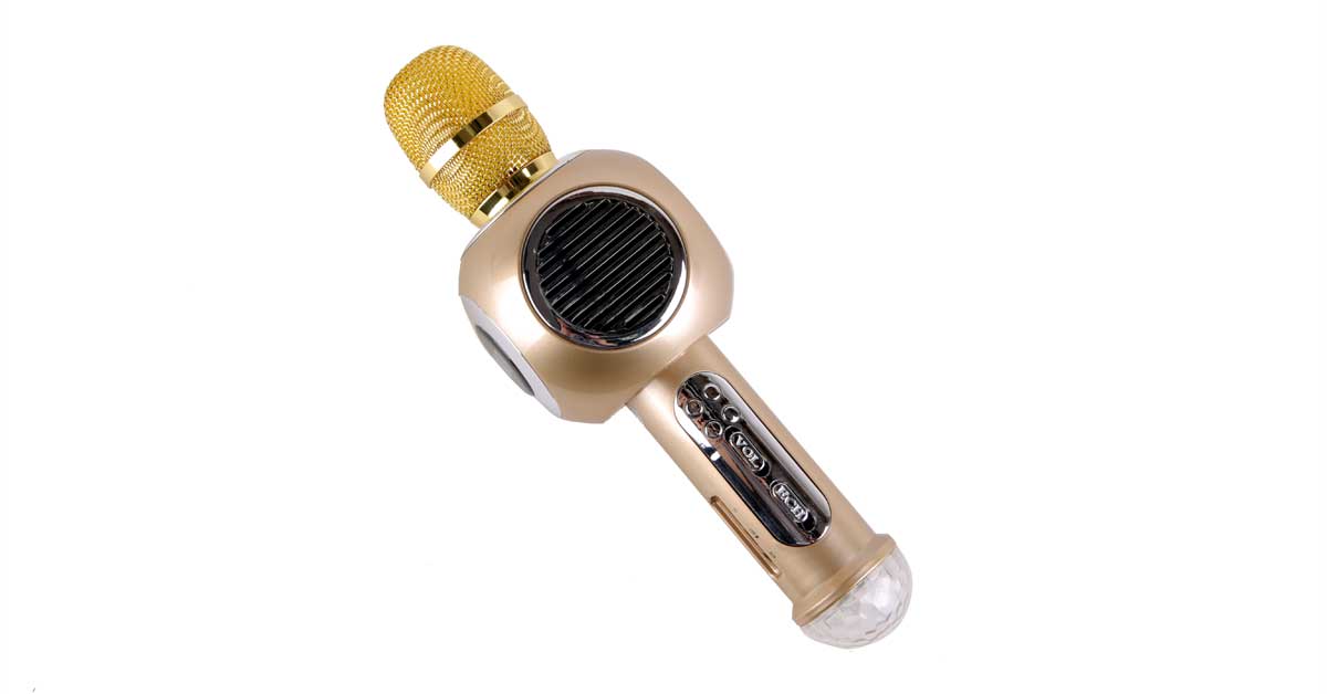 Mic karaoke m8 cao cấp kèm loa bluetooth 3 in 1 có đèn led , thiết kế hiện đại , micro được trang bị công nghệ lọc tiếng điện tử , bắt giọng hay , không hú , rè.