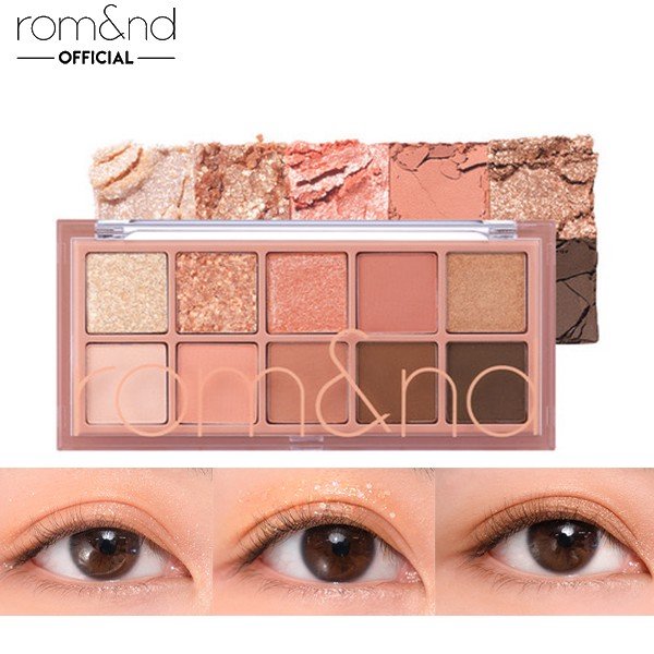 Bảng Phấn Mắt 10 Màu Siêu Lấp Lánh Romand Better Than Eye Palette