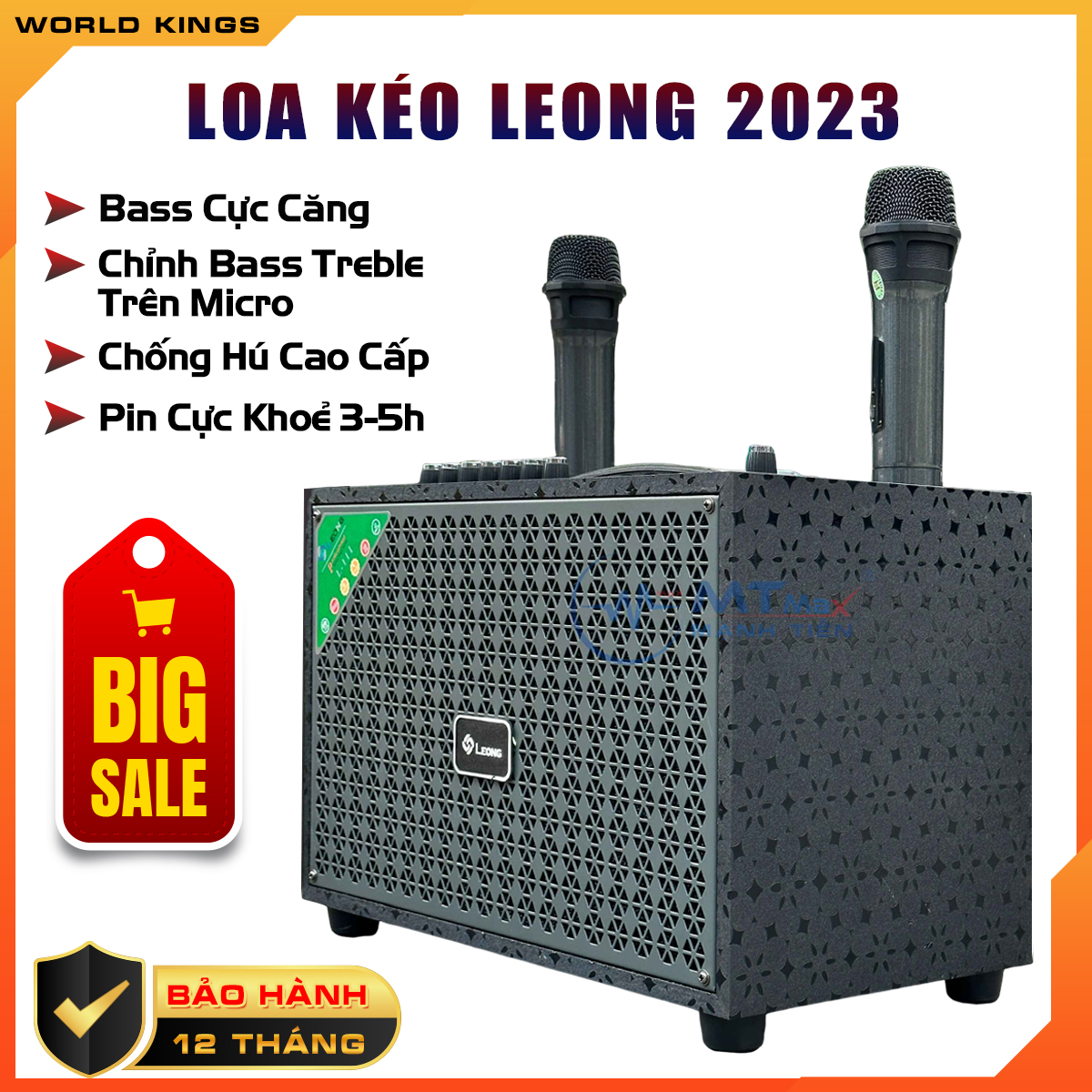[ NEW 2023 ] Loa  Karaoke Xách Tay 2 Mic Leong Âm Thanh Mạnh Mẽ, Cực Hay, Kiểu Dáng Đẹp, Có Thể Chỉnh Được Bass Treble Trên Micro, Loa Nhỏ Gọn Phù Hợp Sử Dụng Trong Gia Đình, Dã Ngoại, Trợ Giảng, Bảo Hành 1 Năm.