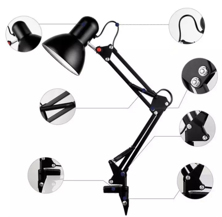 [HCM]Đèn Cận Kẹp Bàn Đèn Học Chống Cận Thị Đèn Pixar Ánh Sáng Ấm Chống Chói Mắt Lóa Mắt Bảo Vệ Mắt Chiều Cao Thay Đổi Linh Hoạt (tặng Kẹp Mặt Bàn + Chân Đế)