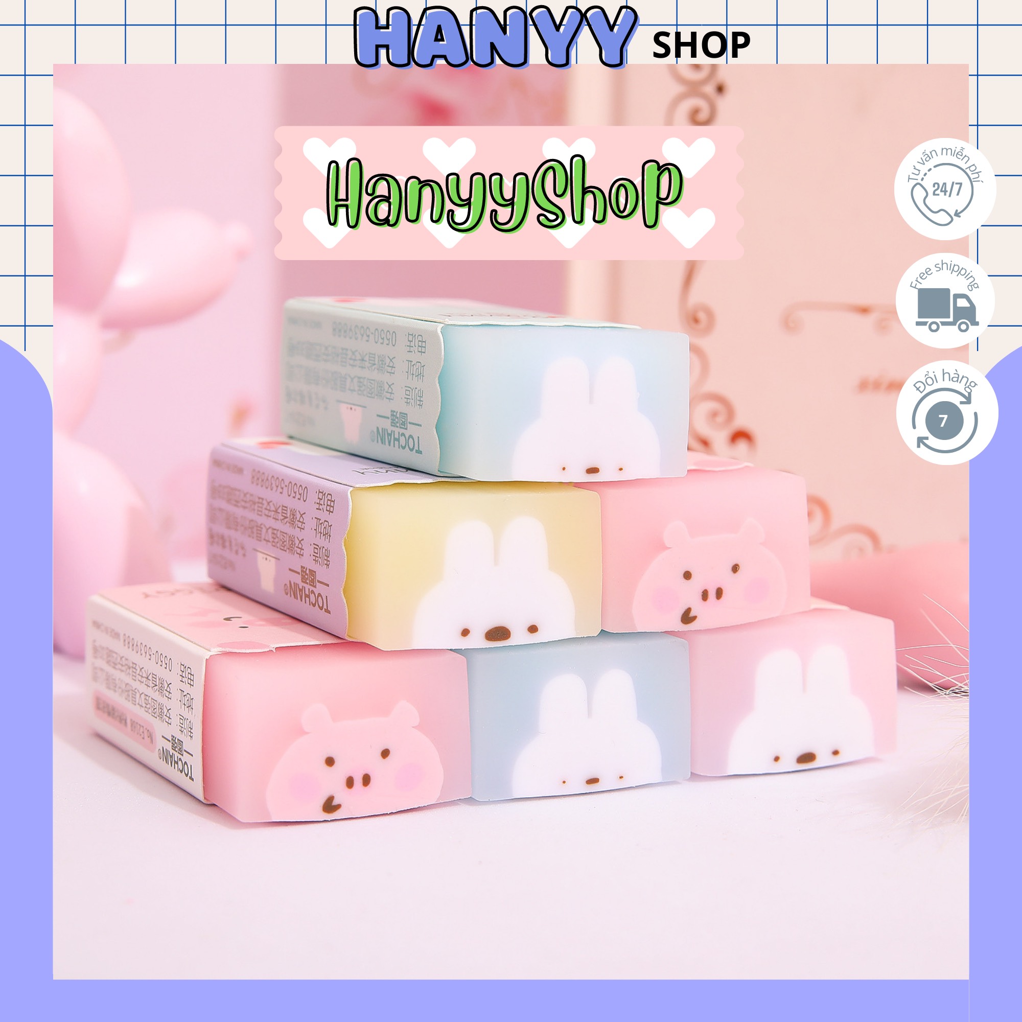 Gôm tẩy thạch hình động vật đáng yêu