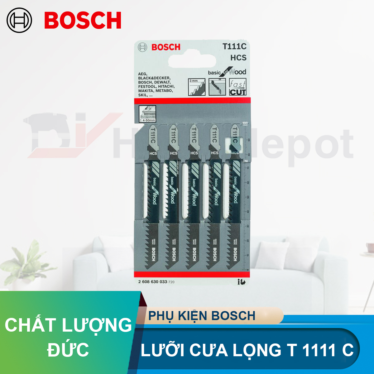 Lưỡi cưa lọng bosch t 111 c - gỗ