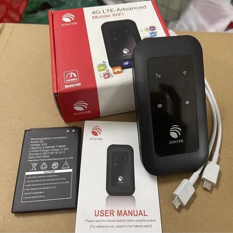 [ PHÁT WIFI TỪ SIM ] Cục phát wifi MF80 / MF925 / Zonyer E90 Tốc Độ Phát Wifi Chuẩn 150Mbps - Bảo hành 1 Đổi 1 trong 3 tháng