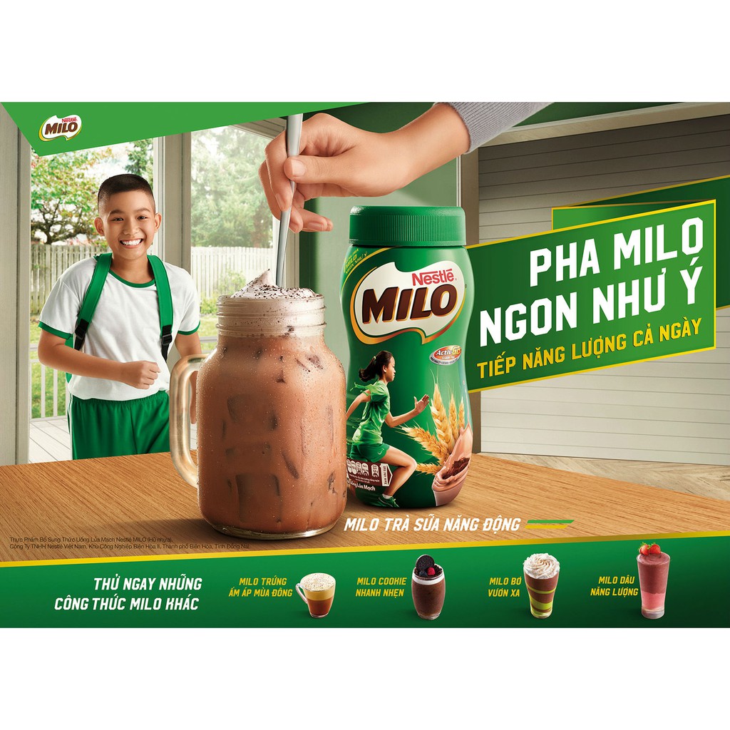 Milo bột hũ 400g