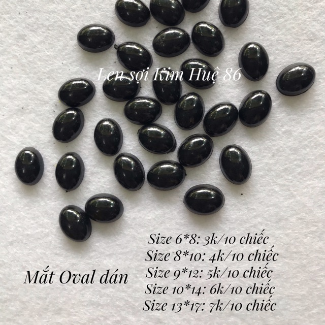 Mắt Oval dán