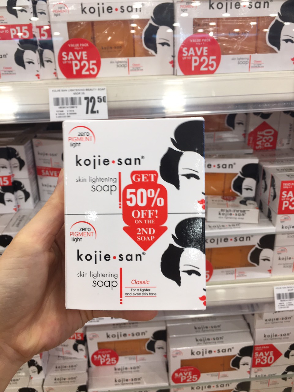 Set 2 soap xà phòng trắng da - xà bông ngừa mụn kojiesan