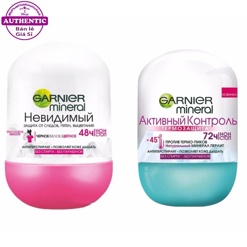 Lăn khử mùi kháng khuẩn garnier mineral 48h