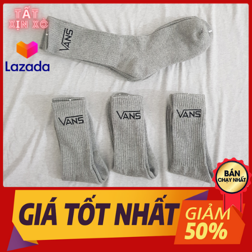 Tất Thể Thao Vans cao cổ ( Màu xám )