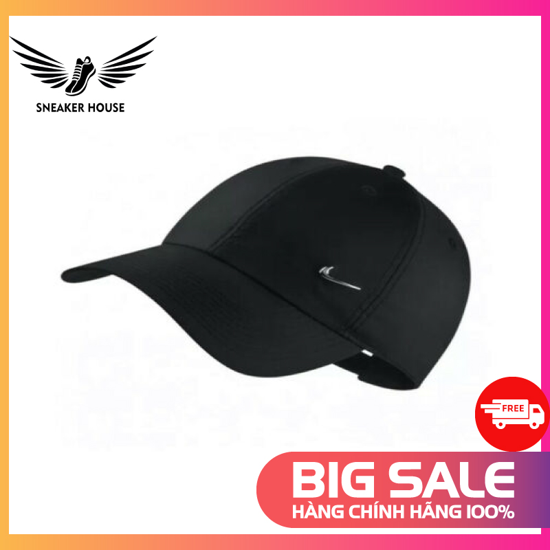[CHÍNH HÃNG 100%] SNEAKER-HOUSE Mũ Nón Nike Metal Swoosh H86 943092-010