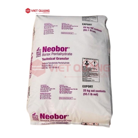 Bột Hàn the Borax (Mỹ/USA) 25kg/bao, Vietquangchemicals