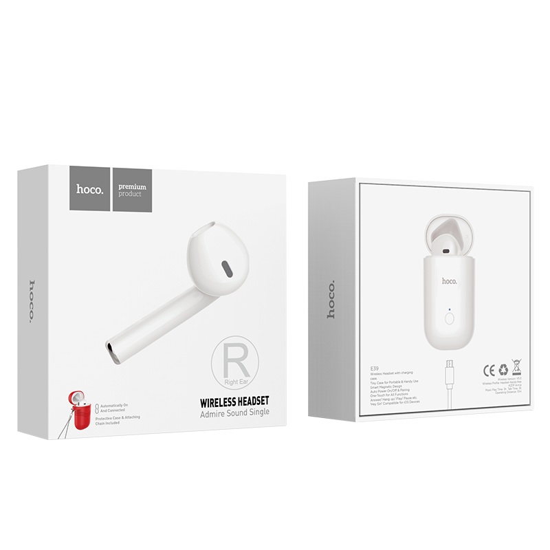 Tai nghe bluetooth 1 tai hoco e39 v5.0