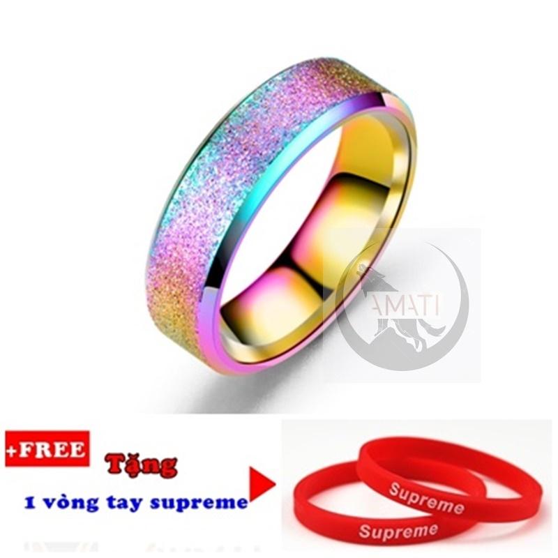 Nhẫn nam bảy sắc cầu vòng gtm151
