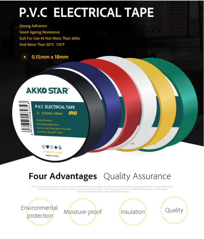 Băng Keo Cách Điện PVC Nhiều Màu AKKO STAR