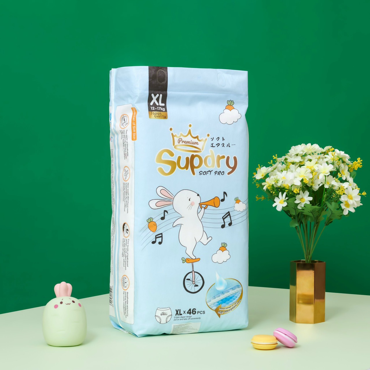 combo 2 bịch Bỉm SUPDRY PREMIUM ( Supdry xanh) nội địa trung dán/quần size S72/ M64/L58/XL52/XXL50