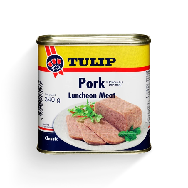 Thịt heo hộp Tulip Meat 340g - Nhập Khẩu Đan Mạch