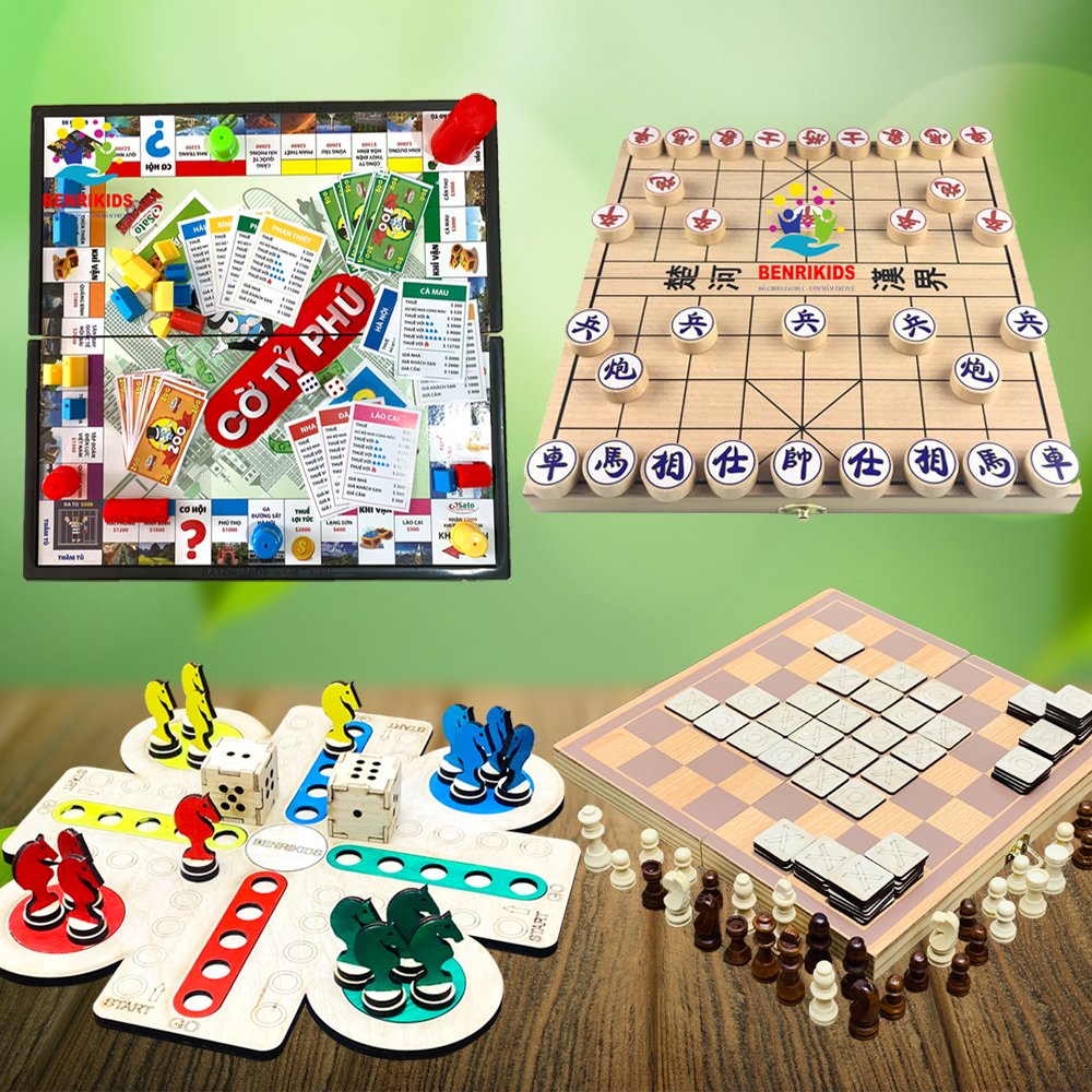 Combo 4 Đồ Chơi Cho Bé, Boardgame Đối Kháng Chiến Thuật, Thúc Đẩy Khả Năng Học Hỏi Tư Duy, Rèn Luyện Tính Kiên Trì Nhẫn Nại, Phù Hợp Với Các Bộ Môn Thể Thao Chơi Trong Nhà