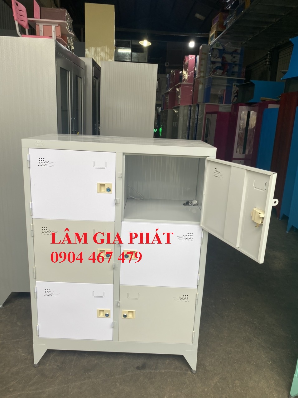 Tủ hồ sơ sơn tĩnh điện - 6 cửa - giao hàng hỏa tốc