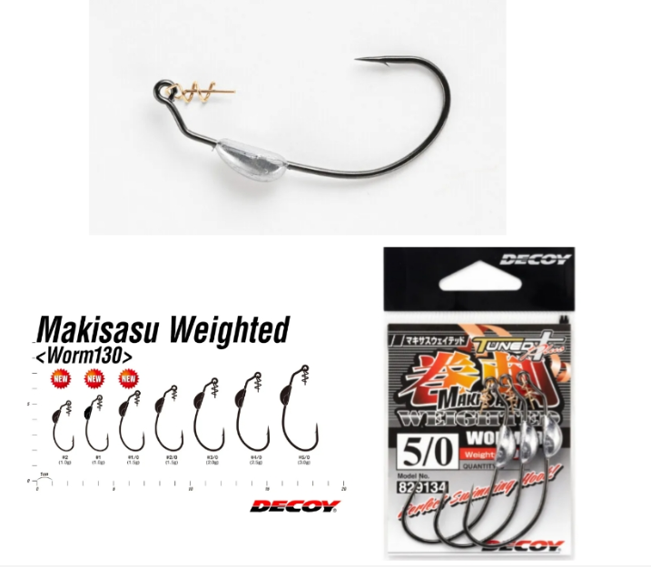 Lưỡi decoy tunedt plus maki sasu decoy 巻刺 worm 130
