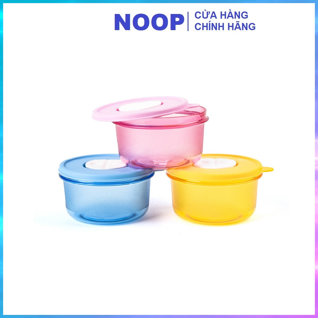 Bộ 3 Bát Tupperware Dung Tích 400ml Dùng Được Trong Lò Vi Sóng, Nhựa Trong Suốt Đựng Cơm Hoặc Súp Đông Lạnh.