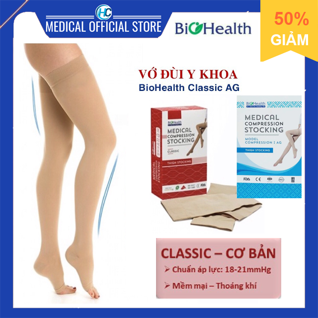 Vớ y khoa đùi chống suy giãn tĩnh mạch Biohealth (Úc)