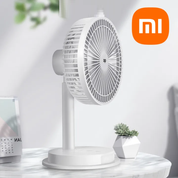 Deal Mới Xiaomi Mall Quạt sạc tích điện DP DP-7627 tích hợp đèn LED chiếu sáng - loại quạt lớn gió rất mạnh.Rất tiện lợi khi mất điện, đi du lịch, cắm trại, di động, ngồi học, làm việc ..... loại quạt lớn vô cùng mát