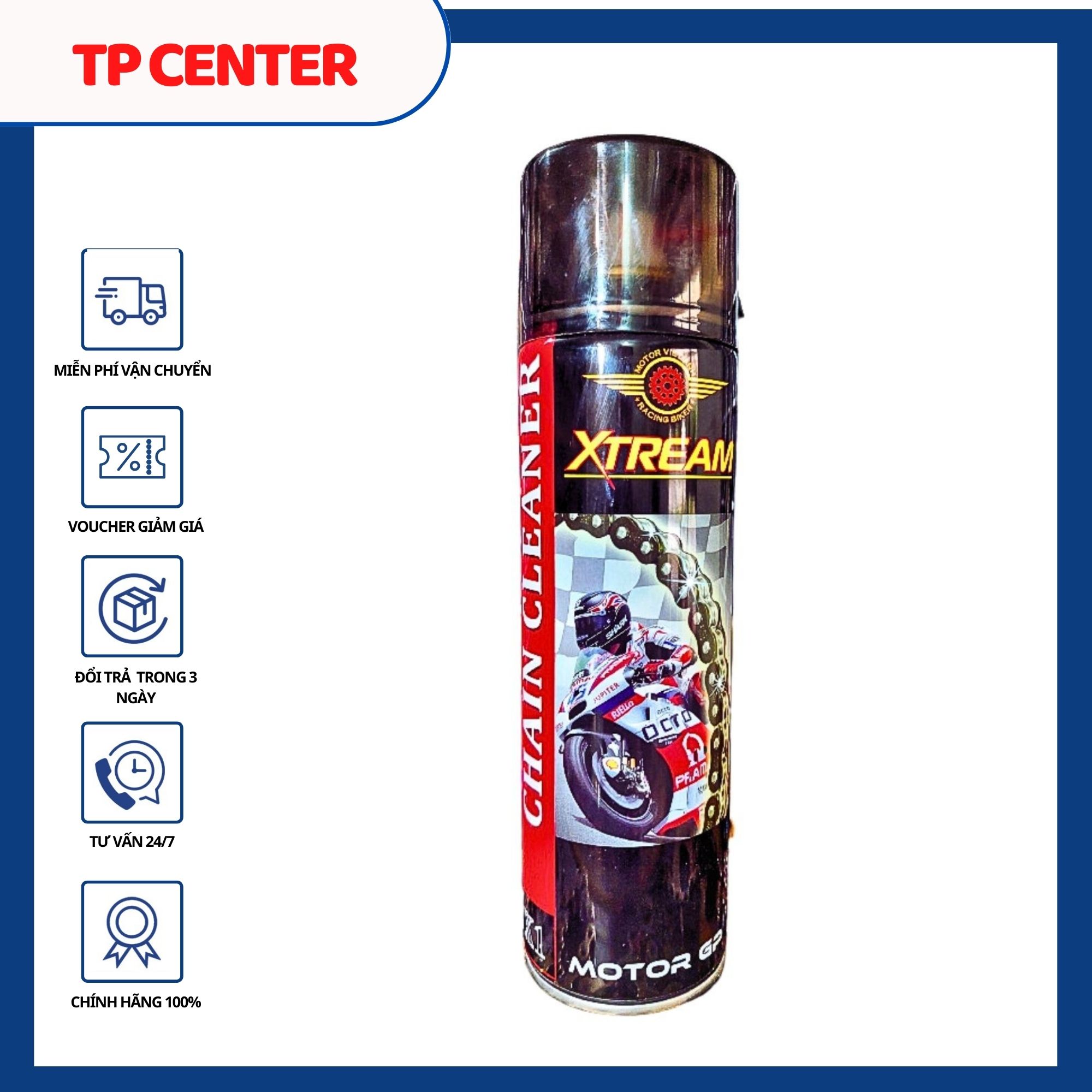 Dầu tẩy rửa sên cao cấp cho moto xe máy Xtream Chain Cleaner X1 550ml