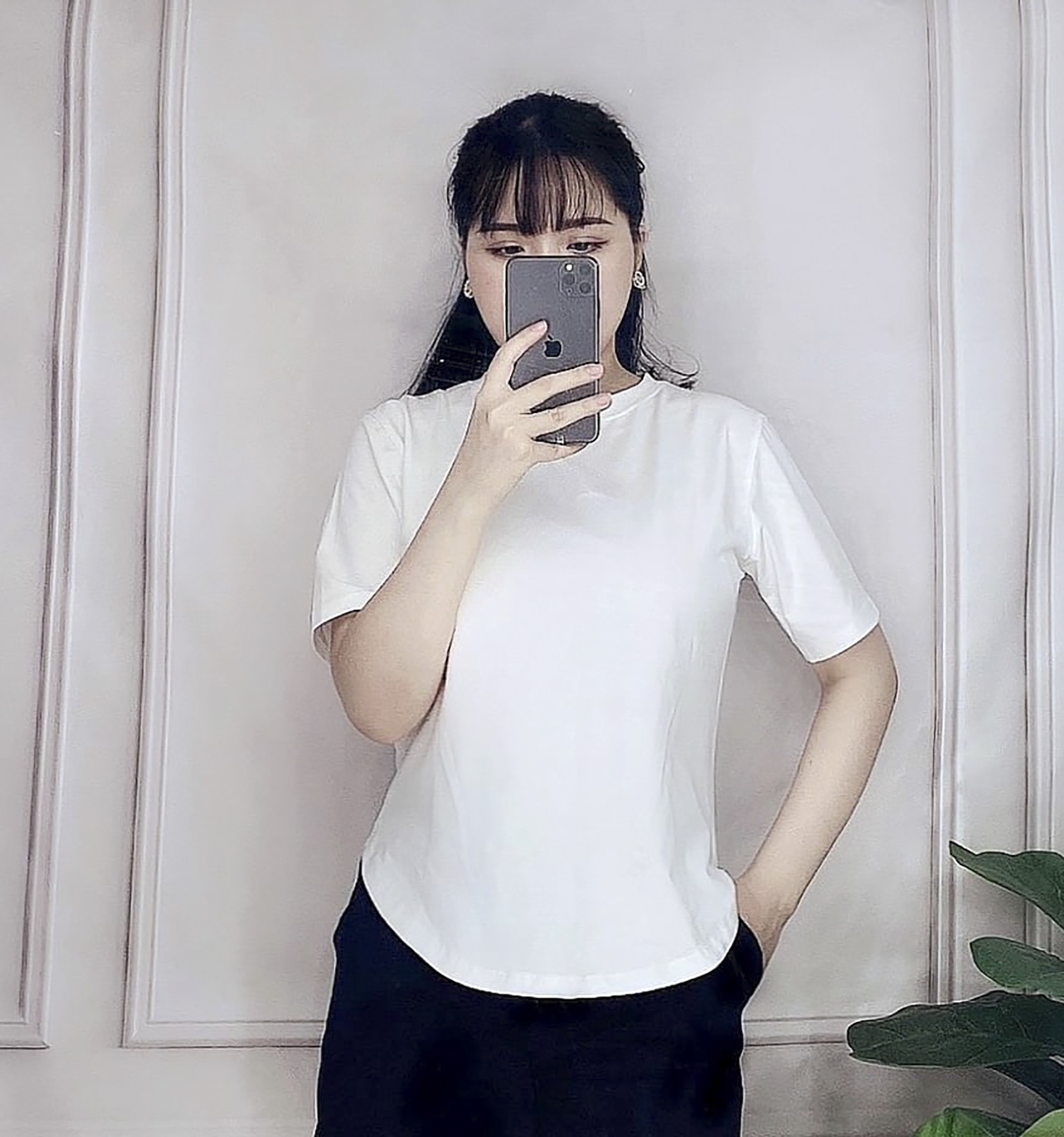 Áo thun nữ thiết kế vạt bầu - Chất Coton lạnh 4 chiều