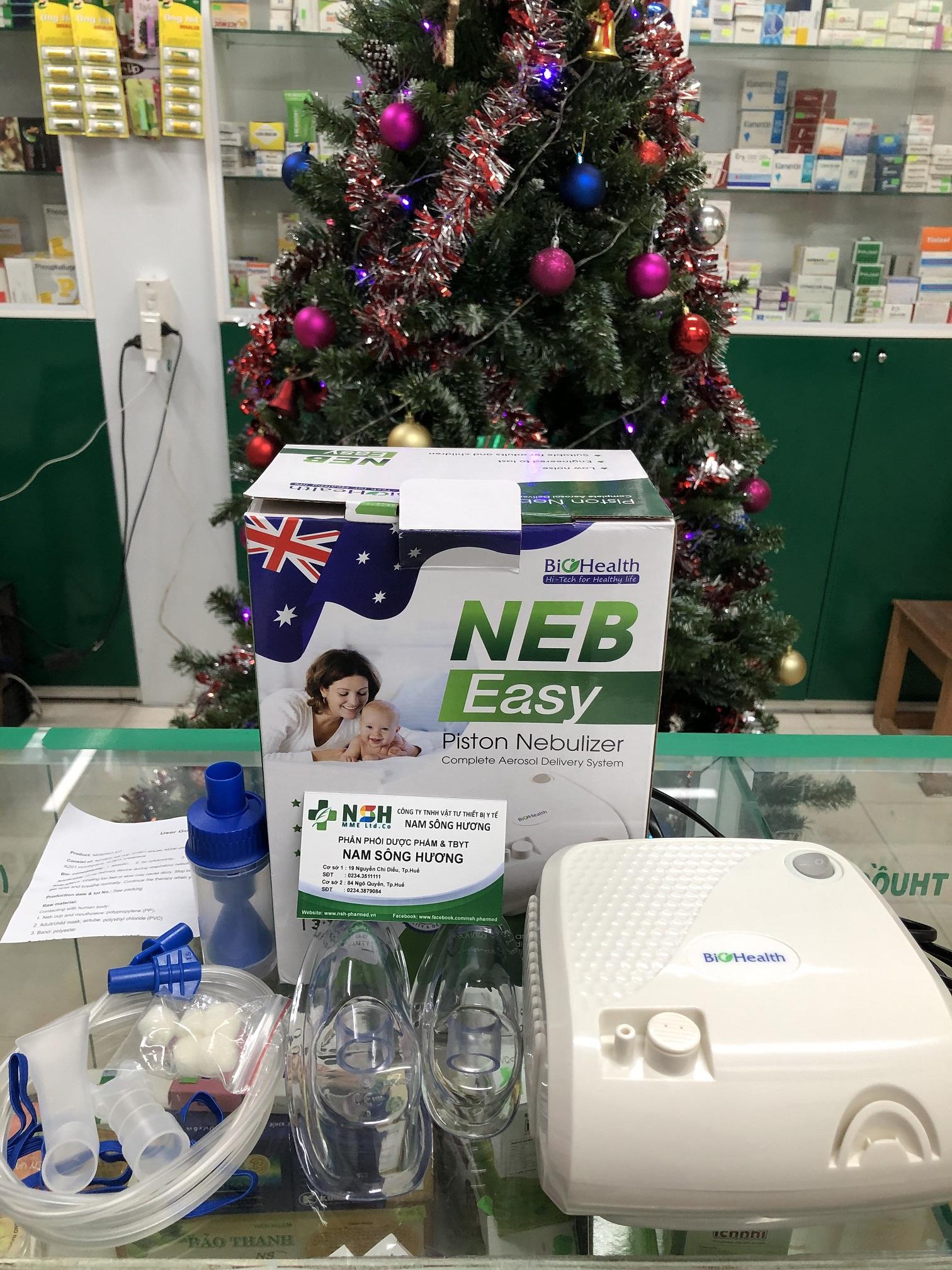 [BẢO HÀNH 2 NĂM] MÁY XÔNG KHÍ DUNG NEB EASY MÁY THỞ KHÍ DUNG, MÁ XÔNG MŨI HỌNG BIOHEALTH NEB EASY NEBEASY CỦA ÚC BẢO HÀNH 2 NĂM