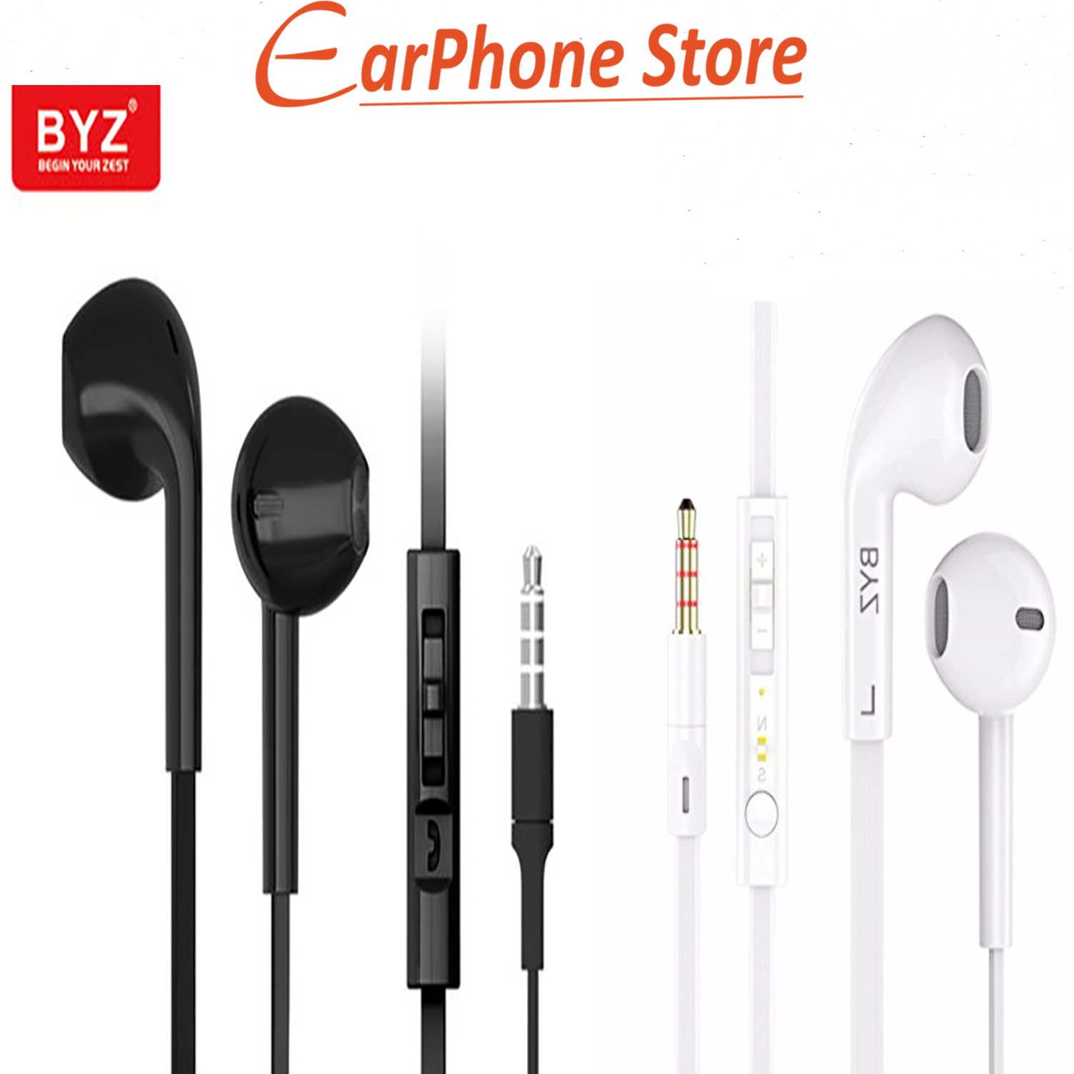 Tai nghe nhét tai byz s-389 cao cấp cho smartphone jack 3.5mm.