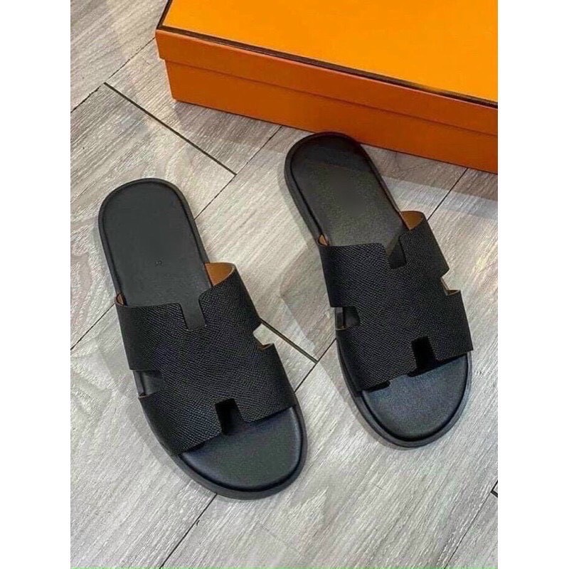 (Video Thật) Dép lê nam thời trang Chữ H trơn màu Đen đơn giản siêu đẹp - Sudoo