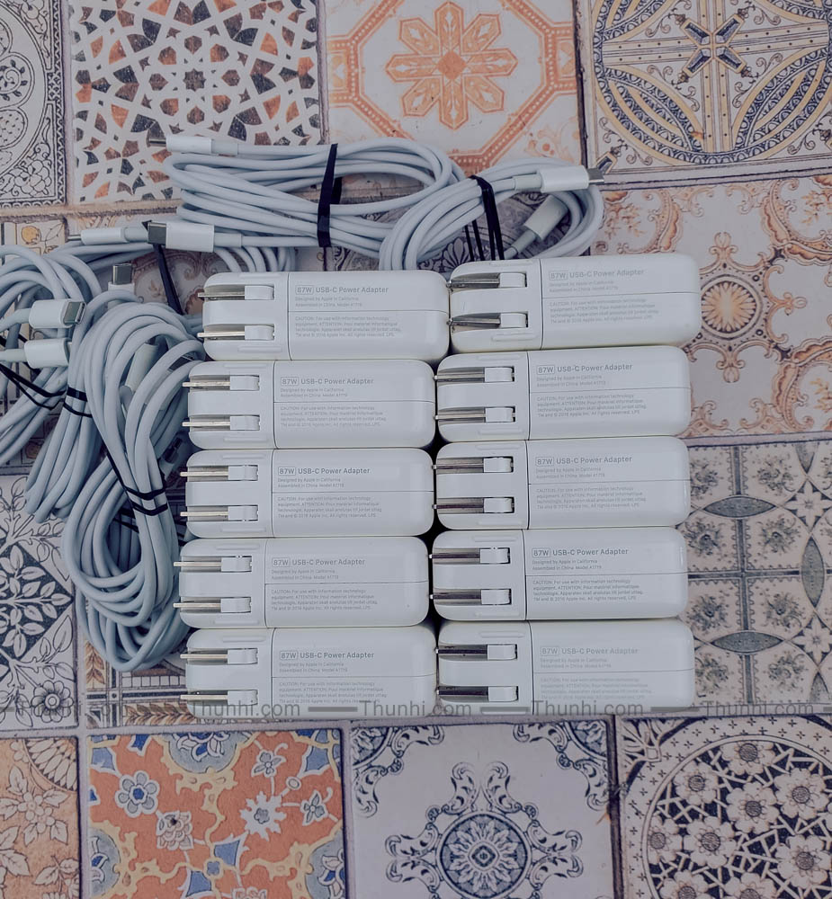 Sạc macbook air macbook pro, sạc apple 87w usb-c a1719 chín hãng