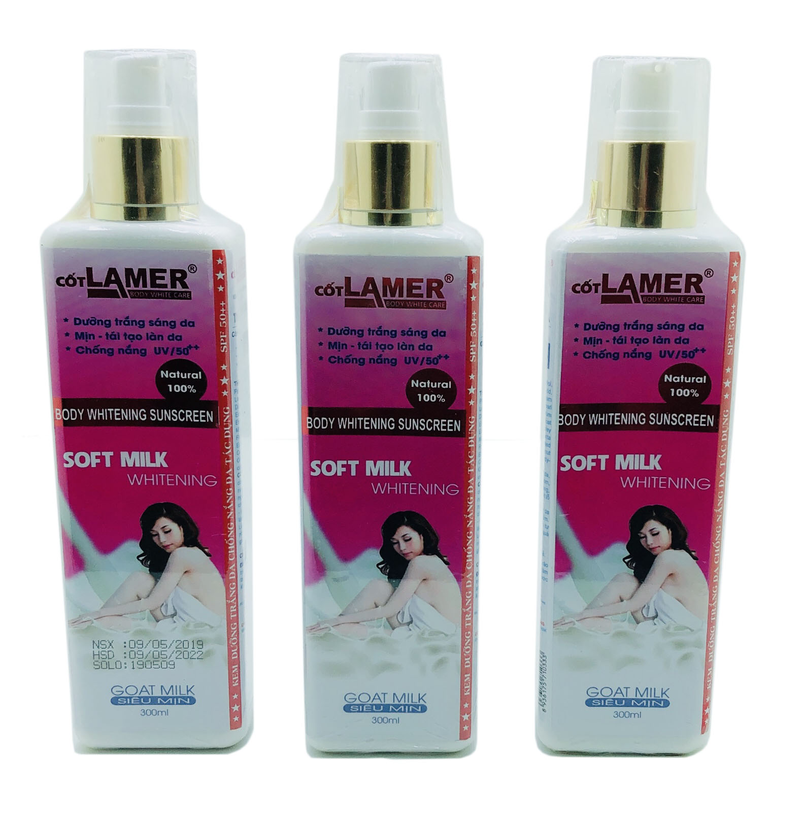 Kem Cốt Kem Body Siêu Trắng Lamer Hồng 300ml