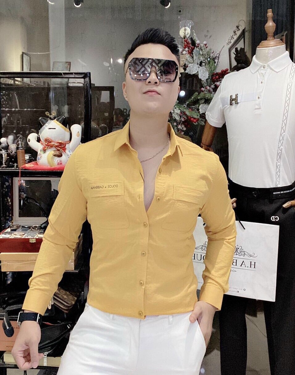[HCM]Áo sơ mi nam tay ngắn Áo sơmi nam màu vàng vải lụa siêu mát  Á sơ mi nam giá tận xưởng Áo sơ mi nam đẹp Áo sơ mi nam công sở  Áo sơ mi nam phong cách hàn quốc Bellas House SMNTN2