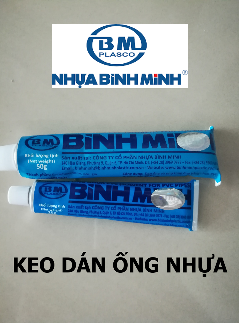 Keo dán ống nhựa bình minh 25g, 50g