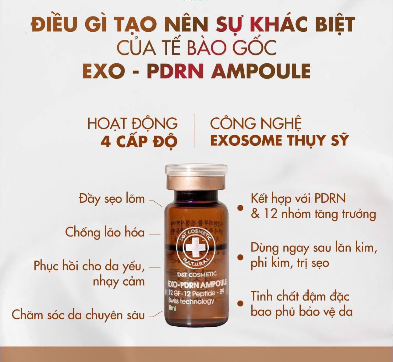 Tế Bào Gốc EXO - PDRN AMPOULE công nghệ Thụy Sĩ