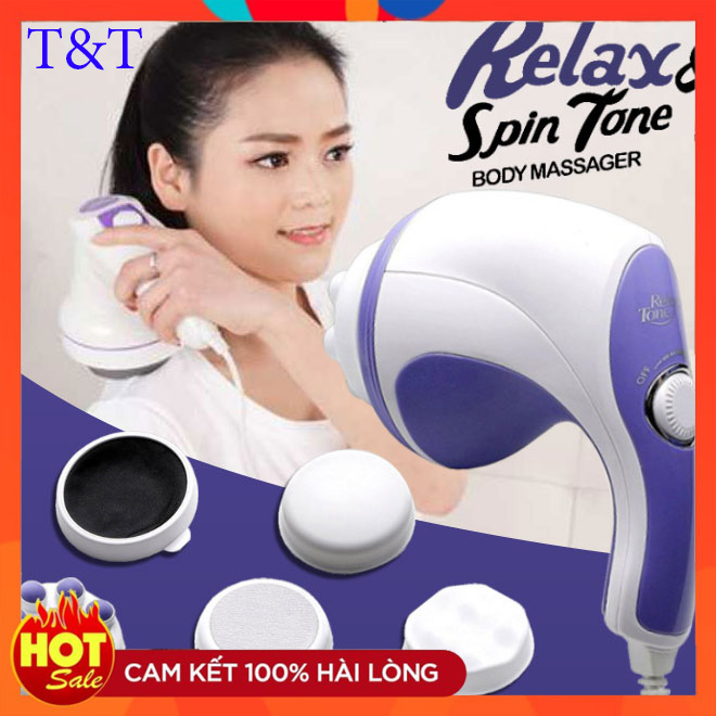 [Sale] Máy Massage Cầm Tay Relax_tone  Đánh Tan Mỡ Bụng - Máy Massage Toàn Thân Giá Rẻ Chất Lượng Cao - Masage  Cầm Tay Relax & Spin Tone  Siêu Tiện Lợi