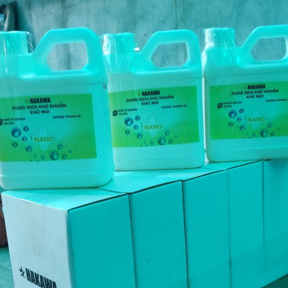 Dung dịch khử mùi diệt khuẩn nano hakawa - hk-1 lít - sản phẩm chính hãng