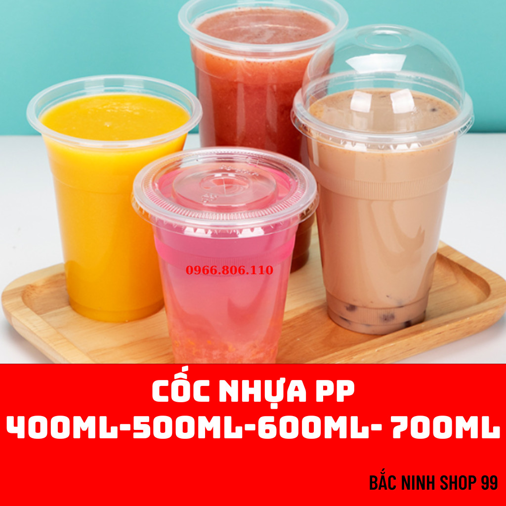 50 cốc nhựa pp400 - pp500 - pp700ml dùng 1 lần