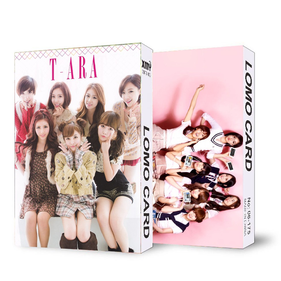 Hộp ảnh lomo in hình T-ARA 30 tấm nhóm nhạc idol thần tượng kpop