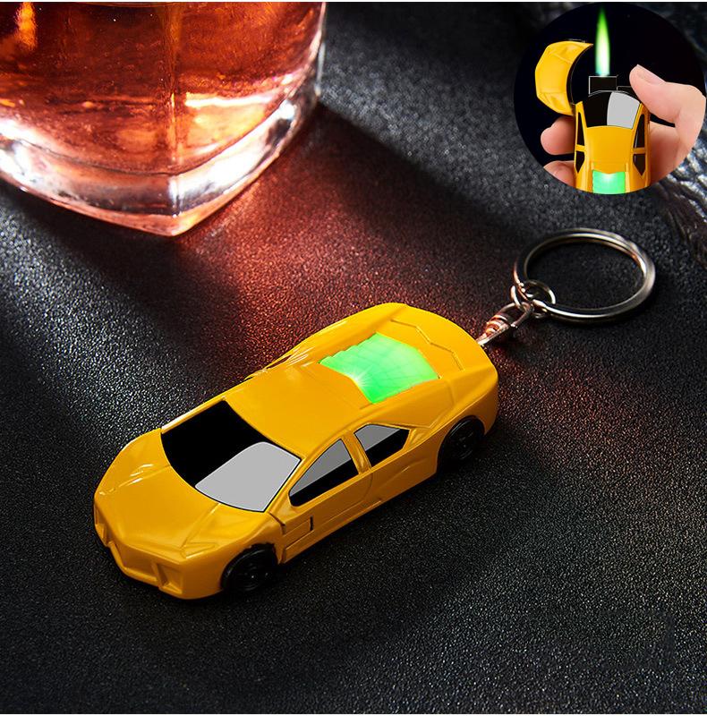 Bật Lửa Gas Móc Khóa Mô Hình Xe lamborghini Có Đèn Cực Đẹp ( Kim loại ) - Gia Phú