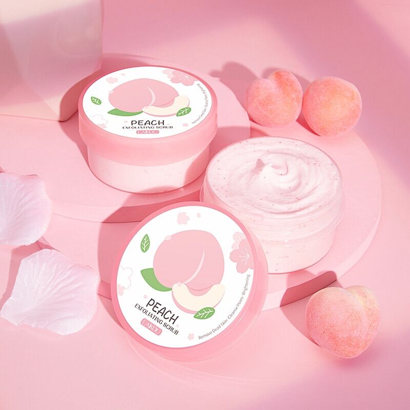 Tẩy da chết đào dành cho mặt Peach Exfoliating Scrub Laikou 90g