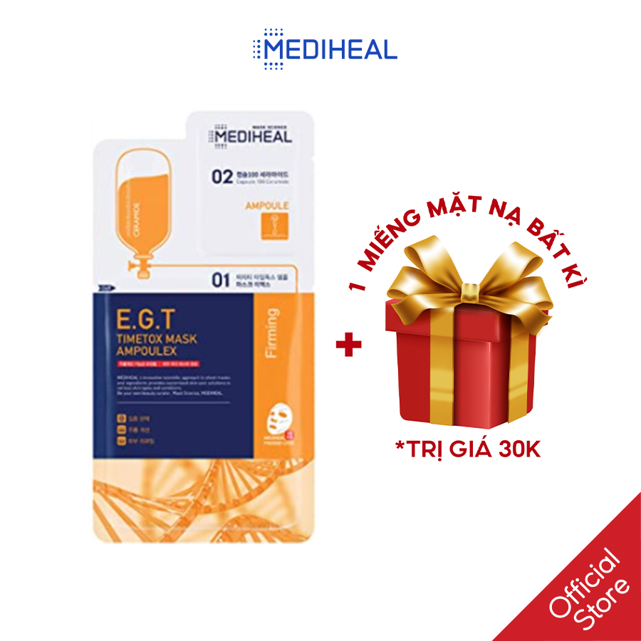 Mặt Nạ Mediheal Chống lão hóa Phiên Bản 2 Bước E.G.T Timetox Mask Ampoulex 30ML [K67]