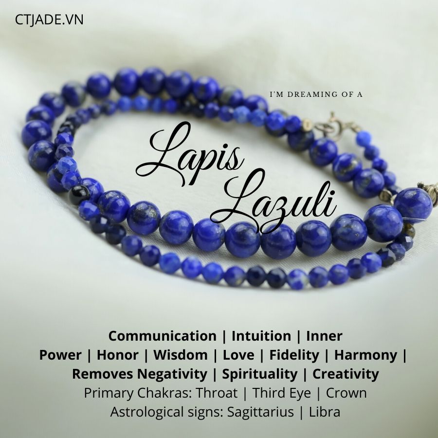 [HCM]Vòng Tay Đá Thiên Nhiên Lapis Lazuli CTjade *| 2003041